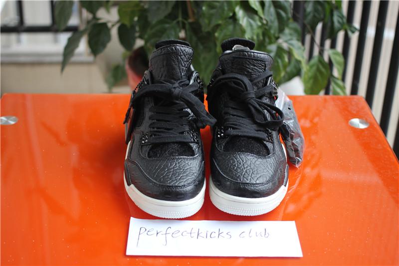 Authentic Air Jordan 4 Premium Black